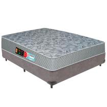 Cama Box e Colchão Sleep Max D33 Casal Castor