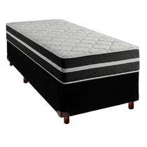 Cama Box e Colchão Solteiro Molas Ensacadas Classic Airflex Colchões Preto Cama Box e Colchão Solteiro Molas Ensacadas Classic Airflex Colchões Preto