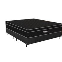 Cama box e Colchão Star Black Casal (138x188) Ortobom