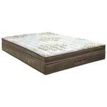 Cama Box Gold Ultragel Queen e Base Cori Marrom 158x198x32 - Ortobom