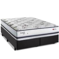 Cama Box Herval King Leeds, 69x193x203 cm, Molas Maxspring, Chumbo Cama Box Herval King Leeds, 69x193x203 cm, Molas Maxspring, Chumbo