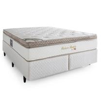 Cama Box Herval King Pallace Bambu, 71x193x203 cm, Molas Ensacadas