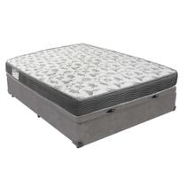 Cama Box ISO100 Baú Ortobom Casal Cinza Espuma D33 Cama Box ISO100 Baú Ortobom Casal Cinza Espuma D33
