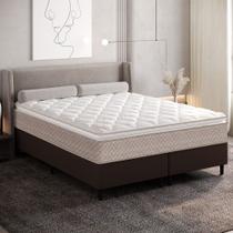 Cama Box King 193cm D33 Pillow Premier Umaflex Base 2Cen
