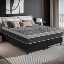 Cama Box King 193cm Molas Ensacadas Ferrara Umaflex Base 2CEN Cama Box King 193cm Molas Ensacadas Ferrara Umaflex Base 2CEN