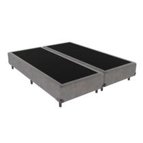 Cama Box King 193x203 Cinza