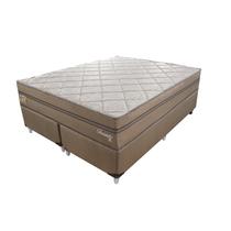 Cama Box King 193x203x58cm Molas Ensacadas Toronto Montreal Bege/Dourado