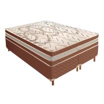 Cama Box King 42x193x203cm com Colchão Super King Molas Ensacadas 30x193x203cm Samambaia Paropas By Ecosono Cama Box King 42x193x203cm com Colchão Super King Molas Ensacadas 30x193x203cm Samambaia Paropas By Ecosono
