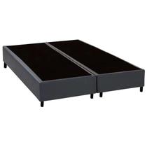 Cama Box King Bipartido Cinza Sintetico 40x192x203 - F A Elegante