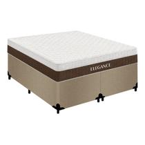 Cama Box King Bipartido Suede + Colchão Molas Ensacadas Royal Sleep Elegance 193cm - Suporta Até 150 Kg Por Pessoa Cama Box King Bipartido Suede + Colchão Molas Ensacadas Royal Sleep Elegance 193cm - Suporta Até 150 Kg Por Pessoa
