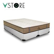 Cama Box King Bravus + Colchão Madrid D33 Mola Ensacada 193x203x66cm Várias Cores - VPRIME Cama Box King Bravus + Colchão Madrid D33 Mola Ensacada 193x203x66cm Várias Cores - VPRIME