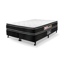 Cama Box King Castor Black e White Air Double Face D33 193x203x54 + Box Castor Cama Box King Castor Black e White Air Double Face D33 193x203x54 + Box Castor