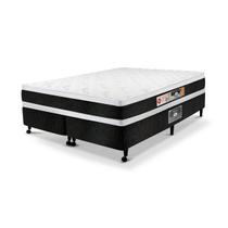 Cama Box King Castor Black e White Air Double Face D45 193x203x54 + Box Castor Cama Box King Castor Black e White Air Double Face D45 193x203x54 + Box Castor