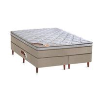 Cama Box King Castor Revolution Pocket Hibrido 193x203x54 + Box Castor