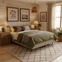 Cama Box King Castor Revolution Pocket Hibrido 193x203x54 + Box Castor