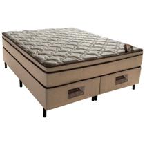 Cama Box King Castor Revolution Tecnopedic 193x203x54 + Box Castor