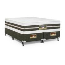 Cama Box King Castor Silver Star Air Double Face Tecnopedic 193x203x61 + Box Castor