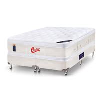 Cama Box King Castor Vitagel Euro Double Face Pocket 193x203x67 + Box Castor