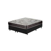 Cama Box King Colchão Aylla Espuma D33 Acolchões + Box Suede 64x193x203