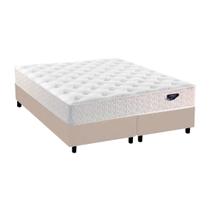 Cama Box King + Colchão Ecoflex Alva Molas Ensacadas 193x203x79