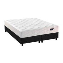 Cama Box King + Colchão Ecoflex Alva Molas Ensacadas 193x203x79