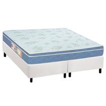 Cama Box King: Colchão Espuma Castor D45 Sleep Max + Base CRC Courano White(193x203) Cama Box King: Colchão Espuma Castor D45 Sleep Max + Base CRC Courano White(193x203)