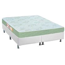 Cama Box King: Colchão Espuma D33 Castor Sleep Max + Base CRC Courano White(193x203) Cama Box King: Colchão Espuma D33 Castor Sleep Max + Base CRC Courano White(193x203)