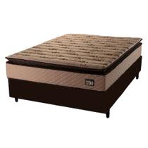 Cama Box King Colchão Espuma D33 Pillow Top Van Gogh 193x203x59cm Marrom Cama Box King Colchão Espuma D33 Pillow Top Van Gogh 193x203x59cm Marrom