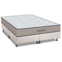 Cama Box King: Colchão Espuma D45 Orthoflex Genova + Base CRC Courano White(193x203) Cama Box King: Colchão Espuma D45 Orthoflex Genova + Base CRC Courano White(193x203)
