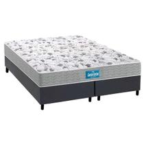 Cama Box King: Colchão Espuma D45 Probel Anatômico Guarda Costas Próextreme Plus + Base CRC Courano Gray (193x203)