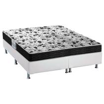 Cama Box King: Colchão Espuma Probel Advanced + Base CRC Courano White(193x203) Cama Box King: Colchão Espuma Probel Advanced + Base CRC Courano White(193x203)