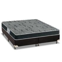 Cama Box King: Colchão Espuma Probel D33 ProDormir Advanced Mega Resistente + Base CRC Suede Black(193x203) Cama Box King: Colchão Espuma Probel D33 ProDormir Advanced Mega Resistente + Base CRC Suede Black(193x203)