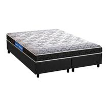 Cama Box King: Colchão Espuma Probel Guarda Costas Super Resistente + Base CRC Suede Gray(193x203) Cama Box King: Colchão Espuma Probel Guarda Costas Super Resistente + Base CRC Suede Gray(193x203)