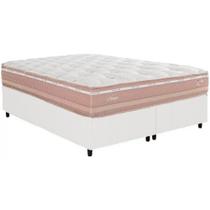 Cama Box King + Colchão Herval Nesser Molas Maxspring 193x203x68