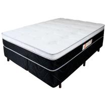 Cama Box King Colchão Mola Verticoil PillowIn 193x203x65cm - Conde Relaflex