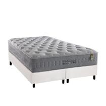 Cama Box King: Colchão Molas Anjos MasterPocket Ensacadas Soft Dream + Base CRC Courano Branco(193x203)