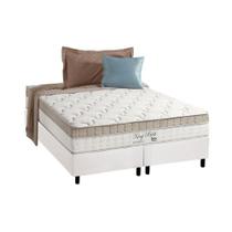 Cama Box King: Colchão Molas Anjos Superlastic King Best + Base CRC Courano Branco(193x203)