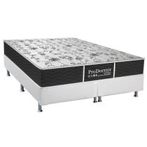 Cama Box King: Colchão Molas Bonnel Probel Prolastic ProDormir Sleep + Base CRC Courano Branco(193x203)
