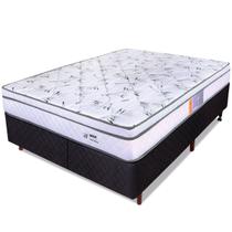 Cama Box King Colchão Molas Ensacadas Com Pillow e Box Preto 193x203x55cm - BF Colchões Cama Box King Colchão Molas Ensacadas Com Pillow e Box Preto 193x203x55cm - BF Colchões