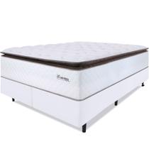 Cama Box King Colchão Molas Ensacadas com Pillow Top Extra Conforto 193x203x72cm - Premium Sleep - BF Colchões