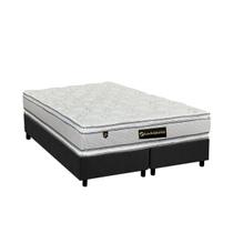 Cama Box King: Colchão Molas Ensacadas Luckspuma MasterPocket Lucksfaction Plus + Base CRC Suede Gray(193x203) Cama Box King: Colchão Molas Ensacadas Luckspuma MasterPocket Lucksfaction Plus + Base CRC Suede Gray(193x203)
