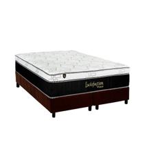 Cama Box King: Colchão Molas Ensacadas Luckspuma MasterPocket Lucksfaction Viscoelástico + Base CRC Suede Brown(193x203) Cama Box King: Colchão Molas Ensacadas Luckspuma MasterPocket Lucksfaction Viscoelástico + Base CRC Suede Brown(193x203)