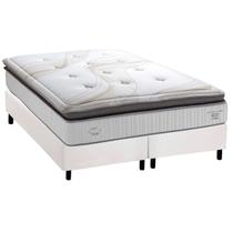 Cama Box King: Colchão Molas MasterPocket Ensacadas Herval C1725 + Base CRC Corano White (193x203)