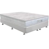 Cama Box King: Colchão Molas MasterPocket Ensacadas Orthoflex Starflex Dream New + Base CRC Courano White(193x203) Cama Box King: Colchão Molas MasterPocket Ensacadas Orthoflex Starflex Dream New + Base CRC Courano White(193x203)