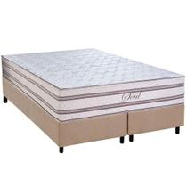 Cama Box King: Colchão Molas MasterPocket Ensacadas Paropas Soul + Base CRC Suede Clean (193x203) Cama Box King: Colchão Molas MasterPocket Ensacadas Paropas Soul + Base CRC Suede Clean (193x203)