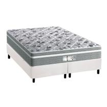 Cama Box King: Colchão Molas MasterPocket Ensacadas Probel Evolution + Base CRC Courano Branco(193x203)