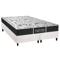 Cama Box King: Colchão Molas Probel Prolastic Sleep + Base CRC Courano Branco(193x203)