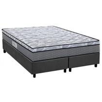 Cama Box King: Colchão Ortopédico Herval D60 / AG65 Perpetual + Base CRC Suede Gray (193x203) Cama Box King: Colchão Ortopédico Herval D60 / AG65 Perpetual + Base CRC Suede Gray (193x203)