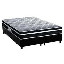 Cama Box King: Colchão Ortopédico Probel D33 Anatômico Advanced Tech1500 Plus + Base CRC Suede Black (193x203) Cama Box King: Colchão Ortopédico Probel D33 Anatômico Advanced Tech1500 Plus + Base CRC Suede Black (193x203)
