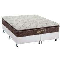 Cama Box King: Colchão Ortopédico Probel Guarda Costas Extra Firme + Base CRC Courano White(193x203)